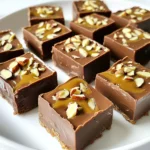 To make No-Bake Chocolate Almond Butter Fudge, you need a few key items. Each ingredient adds to the rich flavor. Here’s what you’ll need: - 1 cup almond butter - 1/2 cup coconut oil, melted - 1/3 cup maple syrup or honey - 1/2 cup unsweetened cocoa powder - 1 teaspoon vanilla extract - 1/4 teaspoon sea salt Almond butter is creamy and has a nutty taste. Coconut oil adds richness and helps the fudge set. Maple syrup or honey gives a touch of sweetness. Cocoa powder brings in that deep chocolate flavor. Vanilla extract rounds out the taste, while sea salt enhances all the flavors. Almond butter is the star here. It provides a smooth base that pairs well with chocolate. The chocolate comes from unsweetened cocoa powder. This gives the fudge its dark color and rich taste. You can use cocoa powder from any brand you like. Just make sure it is unsweetened for the best results. The combination of almond butter and cocoa powder creates a delightful treat. Each bite offers a blend of chocolatey goodness and nutty flavor. This fudge is a great way to enjoy these tastes together. If you want some crunch, I suggest adding chopped almonds. You can use about 1/3 cup of chopped almonds. This little addition gives texture to the fudge. It makes each bite more interesting. You can also experiment with other add-ins. Consider using shredded coconut or a sprinkle of sea salt on top. These options can provide extra flavor and texture. Choose what you like best to make this fudge your own! Start by gathering your ingredients. You need almond butter, coconut oil, maple syrup or honey, cocoa powder, vanilla extract, sea salt, and chopped almonds. This recipe takes just ten minutes to prep. In a medium mixing bowl, combine the almond butter and melted coconut oil. Stir these two together until they form a smooth mix. Then, pour in the maple syrup or honey. Mix again until everything blends well. Next, sift in the unsweetened cocoa powder. Sifting helps to remove any lumps. Add the vanilla extract and sea salt. Mix all the ingredients together until you have a uniform blend. It should feel creamy and fluffy. If you like crunch, gently fold in the chopped almonds. This adds a nice texture. Now, prepare an 8x8 inch baking dish. Line it with parchment paper. Leave some paper hanging over the sides. This makes it easy to lift the fudge out later. Carefully pour the fudge mixture into the dish. Use a spatula to smooth the top. Once it’s spread evenly, place the dish in the refrigerator. Let it set for at least two hours until firm. After it sets, lift the fudge out using the parchment paper. Cut it into squares for serving. Enjoy your delicious no-bake chocolate almond butter fudge! To get the best texture for your fudge, blend well. Mix the almond butter and melted coconut oil until creamy. Add the maple syrup or honey and stir until smooth. Sift in the cocoa powder, then add vanilla and sea salt. This step helps avoid lumps. If you want crunch, fold in chopped almonds gently. Don’t overmix; keep it smooth but fully combined. Gather a few simple tools to make this fudge. Use a medium mixing bowl for easy stirring. A spatula helps spread the fudge evenly. A baking dish lined with parchment paper makes removal simple. If you have a sifter, it’s great for cocoa powder. A sharp knife helps cut the fudge into neat squares. For serving, cut the fudge into even squares. Place them on a nice plate. You can add whole almonds on top for a lovely look. Drizzle melted almond butter over the squares for extra flavor and charm. This makes your fudge not just tasty, but pretty too. {{image_4}} You can switch almond butter for other nut butters. Try peanut butter for a classic taste. Cashew butter brings a creamy, mild flavor. Sunflower seed butter works great too! It’s nut-free and safe for allergies. Each nut butter adds its own twist to the fudge. Experiment and find your favorite! Maple syrup is a star in this recipe, but you have options. Honey gives a floral note. Agave nectar is sweeter and lighter. Coconut sugar adds a caramel touch. Each sweetener changes the taste slightly. Use what you love best. Just remember, the sweetness level can change the texture. Mix-ins can take your fudge to new heights. Chopped walnuts or pecans add crunch and flavor. Dried fruits like cranberries or cherries give a chewy texture. Try adding a pinch of cinnamon for warmth. Sea salt on top can enhance the sweetness too! Be bold and create your own blend. To keep your No-Bake Chocolate Almond Butter Fudge fresh, store it in an airtight container. Use parchment paper to separate the fudge squares. This way, they won't stick together. Keep the container in the fridge for the best taste. When stored properly, this fudge lasts about two weeks in the fridge. If you notice any changes in smell or texture, it's best to toss it out. Always check the fudge before enjoying it. For long-term storage, freeze the fudge. Wrap each square in plastic wrap, then place them in a freezer bag. This helps keep the fudge fresh for up to three months. When you want to enjoy it, simply thaw it in the fridge overnight. Yes, you can! Feel free to swap almond butter for another nut butter. Peanut butter works great, and so does cashew butter. Each nut butter brings its own flavor and creaminess. Just keep in mind that the taste will change a bit. After chilling in the fridge for about two hours, check the fudge. It should feel firm to the touch. If it still feels soft, give it more time. The fudge should hold its shape when you cut it. This fudge is delicious on its own, but you can add fun extras. Try serving it with fresh fruit like strawberries or bananas. A scoop of vanilla ice cream makes it even better. You can also dust the fudge with cocoa powder or sprinkle some sea salt on top for added flavor. In this blog post, we explored the key ingredients needed for making fudge, including nuts and chocolates. I shared step-by-step instructions for easy preparation, combining the ingredients, and setting the fudge. You learned tips to achieve the perfect texture and how to present your fudge nicely. We also discussed variations, storage methods, and answered common questions. Now you have the tools to create your own delicious fudge and impress your friends! Enjoy the process, and let your creativity shine through in your unique fudge recipes.