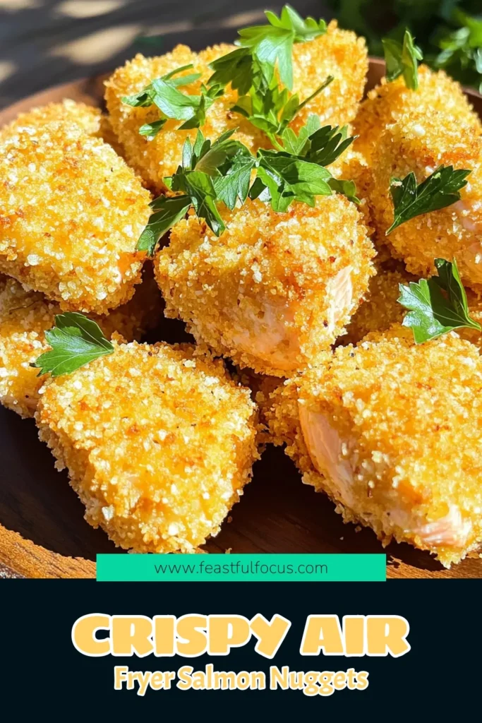 Indulge in the deliciousness of Air Fryer Parmesan Salmon Nuggets, a crispy and flavorful treat that's easy to make! With just a few simple ingredients, you can whip up this healthy snack in no time. Perfect for a family dinner or a tasty appetizer, these nuggets are coated with a savory blend of Parmesan and panko. Click through to explore the recipe and make these mouthwatering salmon bites today!