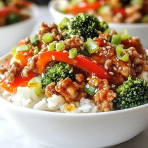 Bang Bang Ground Turkey Rice Bowls Flavorful Delight