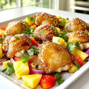 Hawaiian Chicken Sheet Pan Easy and Delicious Meal
