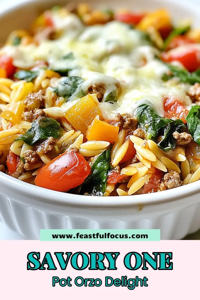 Looking for an effortless weeknight meal? Try this savory ground beef orzo skillet, the perfect one-pot beef orzo skillet that’s packed with flavor. With simple ingredients and easy steps, it’s one of the best easy orzo recipes for a quick dinner. You’ll love how quickly this ground beef skillet meal comes together! Save this recipe for your next dinner! #GroundBeefOrzo #OnePotMeals #QuickDinnerRecipes #EasyOrzoRecipes