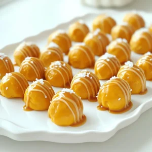 No Bake Caramel Pretzel Pumpkin Bites Delightful Treat
