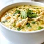 In my white chicken chili, I use simple and tasty items. Here’s what you need: - 2 cups cooked chicken, shredded - 1 can (15 oz) white beans, drained and rinsed - 1 medium onion, finely diced - 3 cloves garlic, minced - 2 cups low sodium chicken broth - 1 cup unsweetened coconut milk - 1-2 green chilies, diced - 1 teaspoon ground cumin - 1 teaspoon chili powder - 1/2 teaspoon smoked paprika - Sea salt and freshly ground black pepper, to taste - 1 tablespoon extra virgin olive oil - 1/4 cup fresh cilantro, chopped These ingredients work well together. The chicken gives it protein, while the beans add fiber. The coconut milk makes it creamy without extra carbs. To keep this chili low in carbs, I skip high-carb items like corn and flour. Instead, I use white beans. They add texture and flavor but keep the carbs low. You can also reduce the amount of beans for fewer carbs. If you have allergies, there are easy swaps. For coconut milk, try almond milk or cashew milk. If you can't have beans, you can use extra chicken or add zucchini. Always check for allergens in all ingredients. This way, you can enjoy the dish without worry! {{ingredient_image_2}} First, gather all your ingredients. You need two cups of cooked chicken, shredded. Use a can of white beans, like cannellini or great northern. Drain and rinse the beans well. Chop one medium onion and mince three cloves of garlic. You will also need two cups of low sodium chicken broth and one cup of unsweetened coconut milk. For spice, have one to two diced green chilies ready. Don’t forget the ground cumin, chili powder, and smoked paprika. Lastly, get some sea salt, black pepper, and a tablespoon of olive oil. Fresh cilantro will be for garnish. Start by warming the olive oil in a large pot over medium heat. Add the chopped onion and sauté for about three to four minutes. You want the onion to turn soft and translucent. Next, mix in the minced garlic and green chilies. Cook for one more minute. This step will fill your kitchen with a lovely aroma. Now, add the shredded chicken and rinsed white beans. Pour in the chicken broth and coconut milk. Stir in the ground cumin, chili powder, and smoked paprika. Make sure everything is well mixed. Increase the heat and bring the pot to a gentle boil. Once it boils, reduce the heat to a low simmer. Let the chili simmer for 15 to 20 minutes. This helps the flavors blend nicely. After simmering, taste your chili. Add sea salt and black pepper as needed. If you want a thicker chili, let it simmer uncovered for an extra five to ten minutes, stirring from time to time. Once you're happy with the thickness and taste, remove the pot from the heat. Serve the chili hot. Garnish each bowl with fresh cilantro for a pop of color. If your chili is too thin, keep it simmering without a lid. This lets more water evaporate, making it thicker. You can also mash some of the white beans with a fork. This will help thicken it up. For a creamier texture, add a bit more coconut milk. Just remember to taste as you go to keep the flavors balanced. To boost flavor, use fresh herbs. Cilantro adds brightness without carbs. You can also use lime juice. It adds a zing while keeping carbs low. Adding spices is key too. Ground cumin and smoked paprika give depth and warmth. You can mix in some garlic powder or onion powder for more taste. For a rich texture, coconut milk is great. It offers creaminess without high carbs. If you want it even creamier, blend a small amount of the chili. This thickens it while keeping all the flavors. You could also add a bit of cream cheese, but that adds some carbs. Serve your chili in deep bowls for a cozy feel. Top it with fresh cilantro for color. Sliced jalapeños or diced avocado add a nice touch too. A wedge of lime can brighten each bowl. It makes for a lovely presentation that invites everyone to dig in. Pro Tips Fresh Ingredients: Use fresh herbs and vegetables for the best flavor. Fresh cilantro and ripe avocados can make a significant difference in taste and presentation. Customize Heat Level: Adjust the amount of green chilies based on your heat preference. Start with one for a milder chili, and add more if you enjoy a spicier kick. Thickening the Chili: For a thicker texture, let the chili simmer uncovered for a few extra minutes, allowing some of the liquid to evaporate and concentrate the flavors. Make Ahead: This chili tastes even better the next day! Make it ahead of time and store it in the fridge. Just reheat and enjoy for an easy meal. {{image_4}} Each serving of white chicken chili has about 300 calories. This number can change based on the toppings you choose. The main ingredients bring healthy protein and fats. - 2 cups cooked chicken: 300 calories - 1 can white beans: 210 calories - 1 cup coconut milk: 445 calories When you divide this by four servings, you keep the chili light, yet filling. This chili is great for low-carb diets. Each serving contains around 20 grams of carbs. Most of these carbs come from the white beans. - White beans: 30 grams of carbs - Coconut milk: 6 grams of carbs Compared to regular chili, which can have up to 40 grams of carbs, this recipe is a smart choice. Low-carb meals, like this chili, offer many benefits. They can help with weight management. The high protein from chicken keeps you full longer. - White beans: Provide fiber and protein. They help with digestion. - Coconut milk: Gives a creamy texture with healthy fats. It adds flavor without many carbs. Using low-carb ingredients makes this chili a tasty and healthy option for any meal. You can adjust the heat of your white chicken chili easily. Start with mild green chilies. If you like more heat, add sliced jalapeños or use spicier green chilies. You can also mix in hot sauce. Just a few drops can change the flavor. Always taste as you go. This way, you can find your perfect spice level. To make this chili vegetarian or vegan, swap out the chicken. Use extra beans or add lentils. Replace chicken broth with vegetable broth. For creaminess, use coconut milk as in the original recipe. You can also add more veggies like zucchini or bell peppers. This keeps the dish hearty and full of flavor. Garnishes can make your chili more fun. Fresh cilantro adds a nice touch. Sliced jalapeños give heat and crunch. Diced avocado brings creaminess. A squeeze of lime adds brightness. You can also use shredded cheese for more flavor. Try different combinations to find what you love best. Yes, you can freeze White Chicken Chili. It stays fresh for up to three months. To freeze, let it cool first. Then, pour it into airtight containers or freezer bags. Make sure to leave some space for expansion. When ready to eat, thaw it in the fridge overnight. You can reheat it on the stove or in the microwave. If you prefer not to use coconut milk, try using heavy cream or sour cream. These options add creaminess but change the flavor. You can also use almond milk or cashew milk for a dairy-free choice. Just remember, these substitutes may alter the taste a bit. To make White Chicken Chili more filling, add more beans or vegetables. You can also mix in corn for sweetness and texture. Another option is to serve it with low-carb tortillas or over a bed of cauliflower rice. These additions will make each bowl hearty and satisfying. This blog detailed how to make a delicious low-carb White Chicken Chili. We covered essential ingredients, simple cooking steps, and ways to enhance flavor. You learned about substitutes for allergies and tips to adjust consistency. Experimenting with variations lets you tailor the dish to your taste. Low-carb meals can be tasty and satisfying. With the right tweaks, you’ll enjoy a hearty bowl. Dive in and enjoy your cooking adventure!