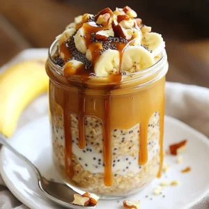 Caramel Macchiato Overnight Oats Easy Breakfast Recipe