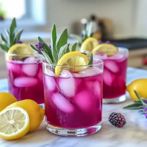 Irresistible Blackberry Sage Lemonade Refreshing Drink